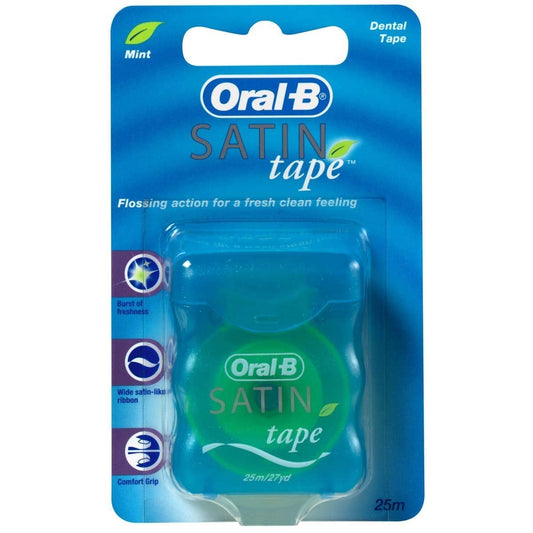 Oral-B Mint Satin Dental Tape, 25M