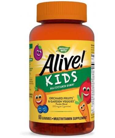 Nature Pieces Way Alive Gummies Multi Vitamin For Children Cherry Orange And Grape Flavored Gummies 60 Pieces