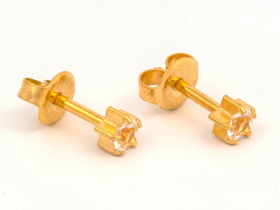 Studex Pr-M104Y Mini Tiffany Crystal Earring Studs