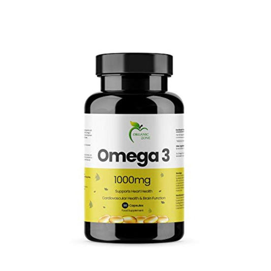 Organic Zone Omega 3 1000Mg Supports Heart Health Capsules, 90 Pieces