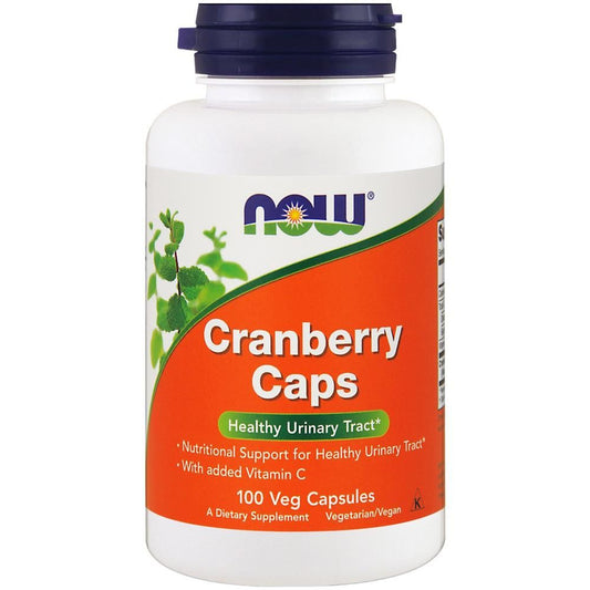 Now Cranberry Caps Healthy Urinary Tract Dietary Nutrition & Supplements Vegetable 100 Capsules - Vegan