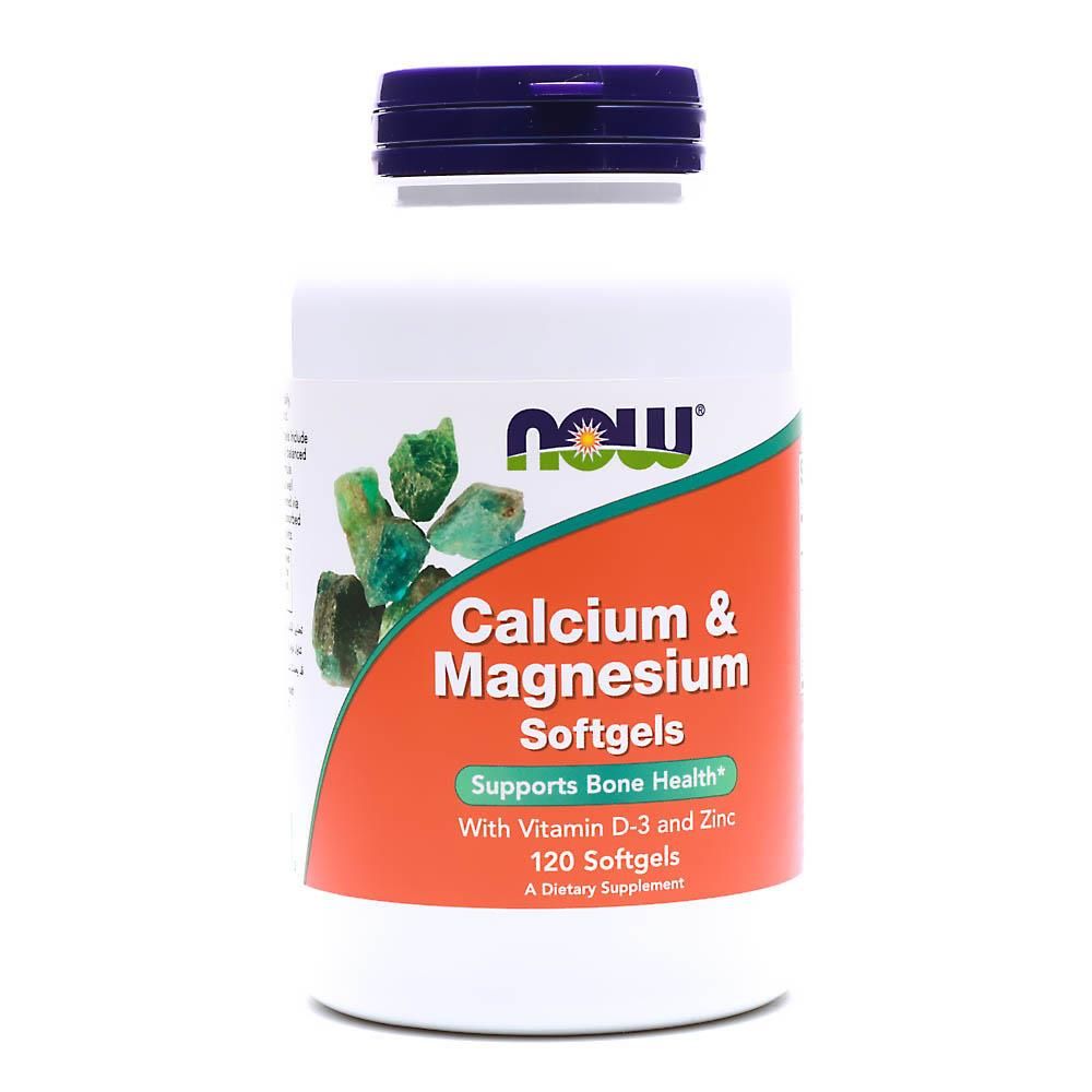 Now Calcium And Magnesium Softgels 120 Pieces