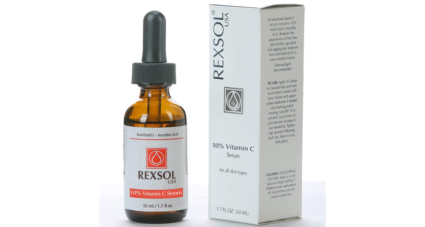 Rexsol Vitamin C-10 Anti-Wrinkle Facial Serum For All Skin Types 30 Ml