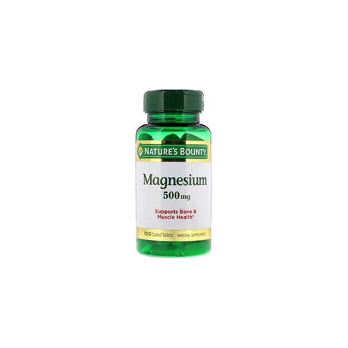 Nature's Bounty Magnesium Oxide 500 Mg Tablets 100 Pieces