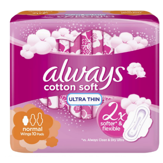 Always napkin Cotton Soft Ultra Normal 10's