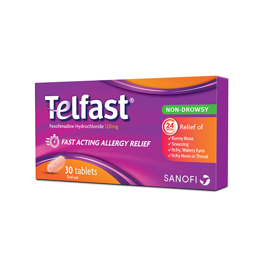 Telfast 120mg Tablet 30's