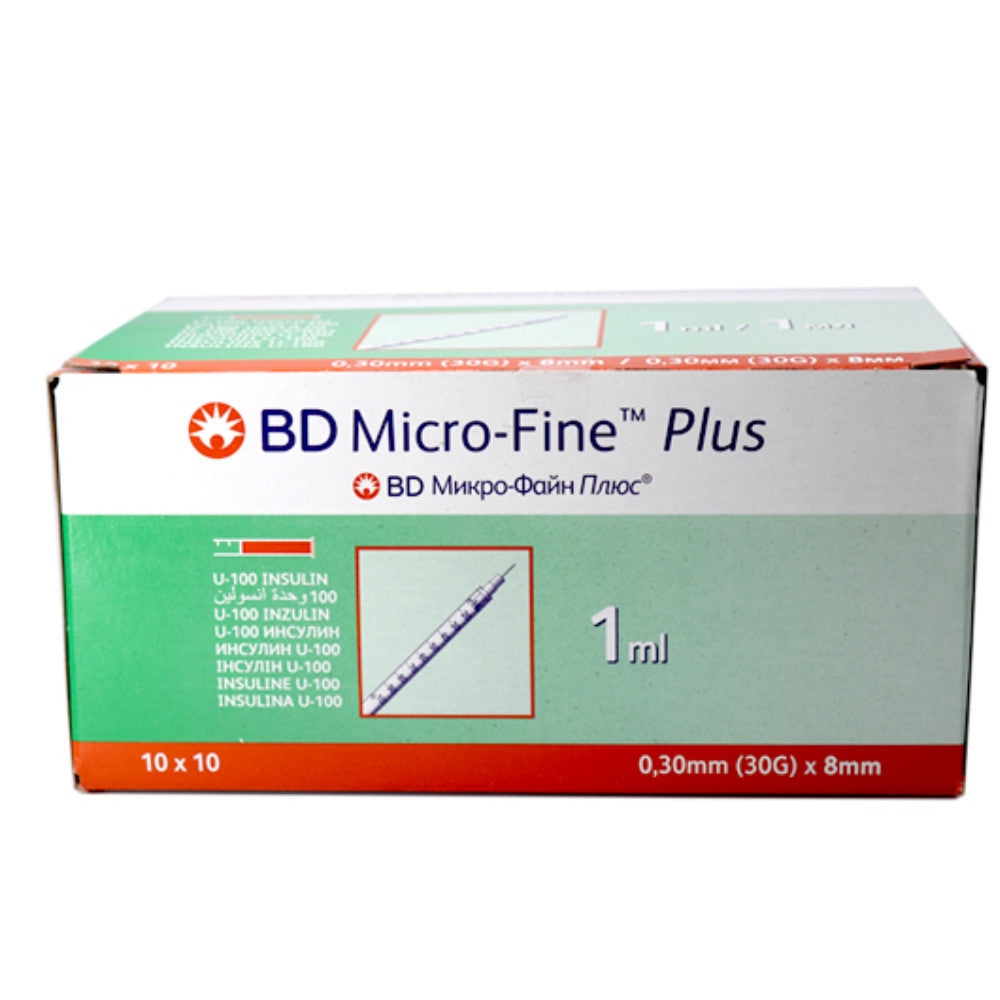 BD Micro Fine Plus Insulin Syringe 1 ml (30 g)