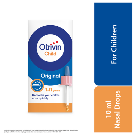 Otrivin 0.05% Child Nasal Decongestant Drops, 10ml