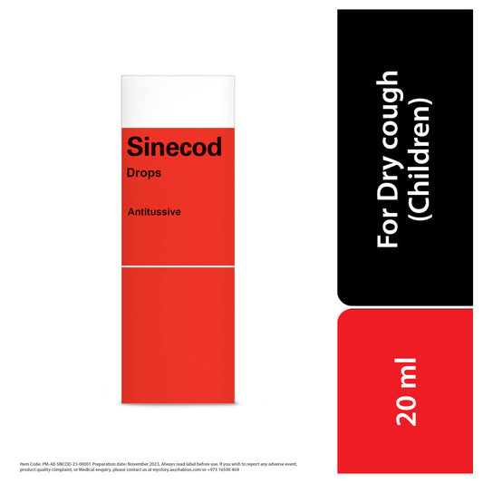 Sinecod  Drops - For Dry Cough in children 20ml