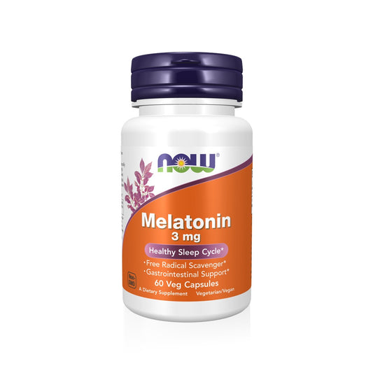 Now Melatonin 3mg Veg Capsules, 60 Caps