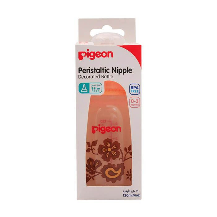 Pigeon Slim Neck Fruit Decorated Bottle 120 ml