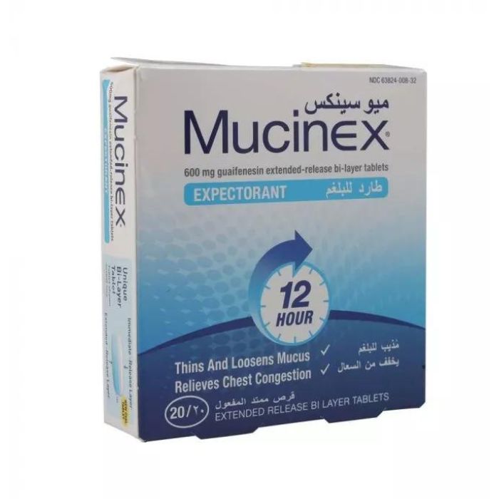 Mucinex 600mg Ext Release Tabs 1x20s