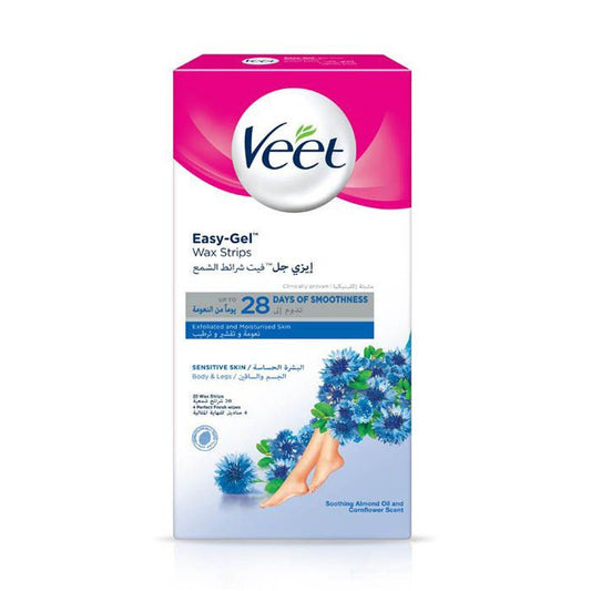 Veet Hair Remover Cold Wax Strips Sensitive Skin 20's