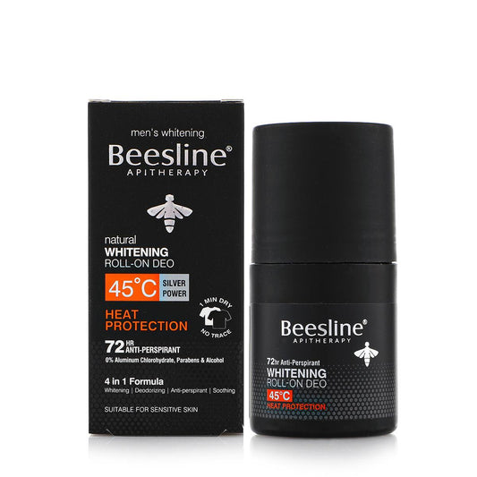 Beesline Whitening Roll On Deodorant - 45°C Heat Protection for Men 50 Ml