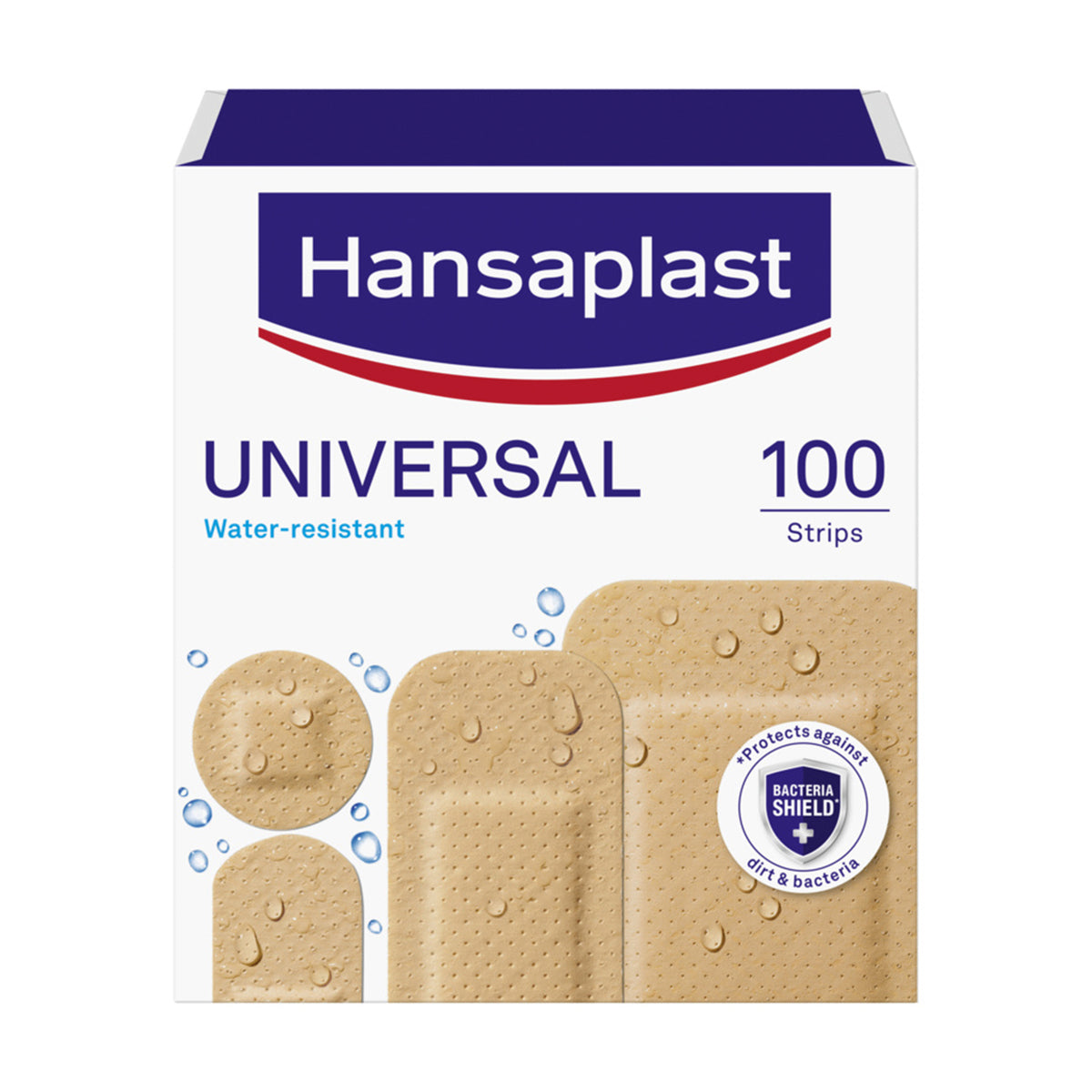 Hansaplast Universal Plastic Plasters Strips 100 pcs