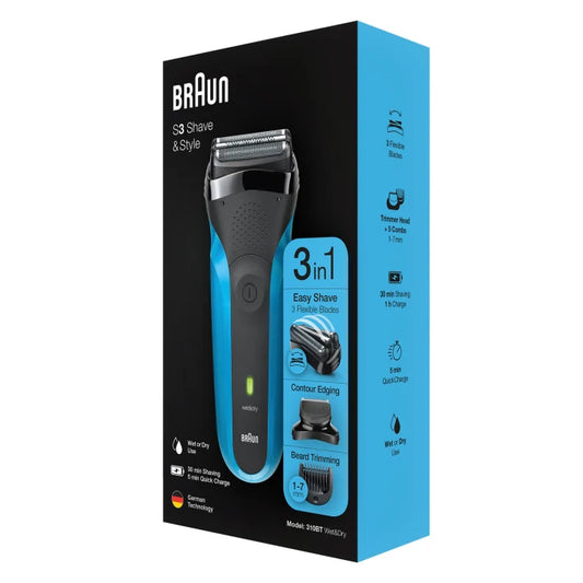 Braun Series 3 Rechargeable Wet & Dry shaver 310BT