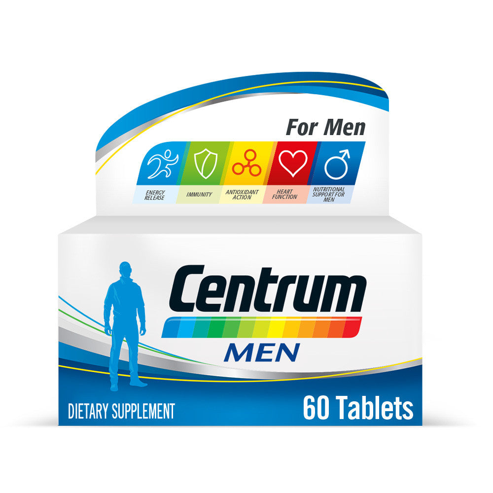 Centrum Men Specially Formulated Multivitamin for Men, 60 Tablets