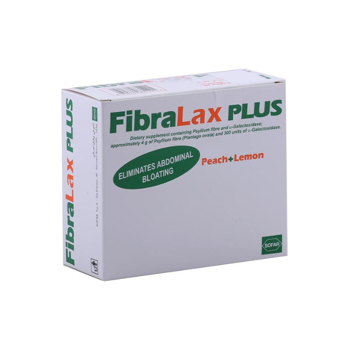 Fibralax Plus Peach+Lemon Powder Sachets 4.5g X 20's