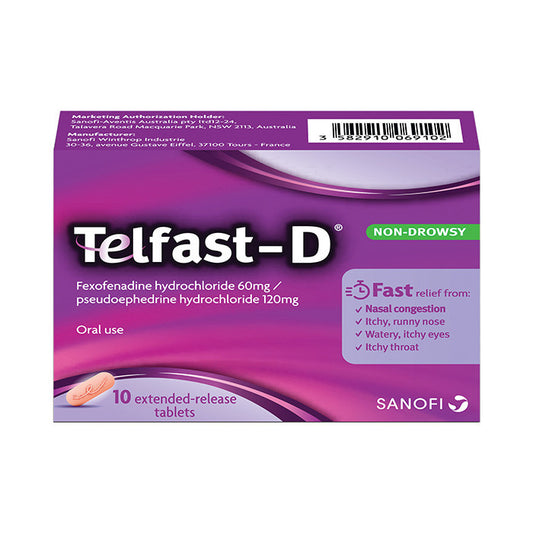 Telfast D Tablet 10's