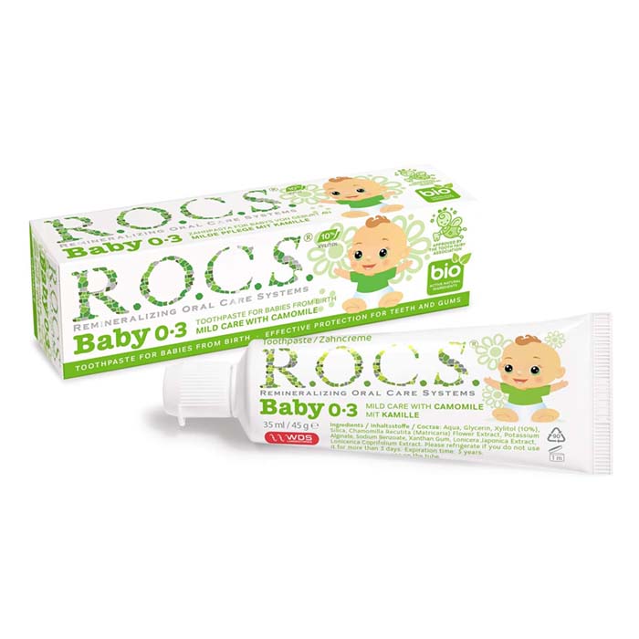 Rocs Baby Mild Care With Camomile Tooth Paste 35ml (0-3 M)