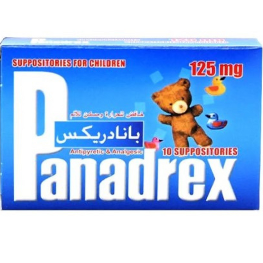 Panadrex 125mg Suppository 10s