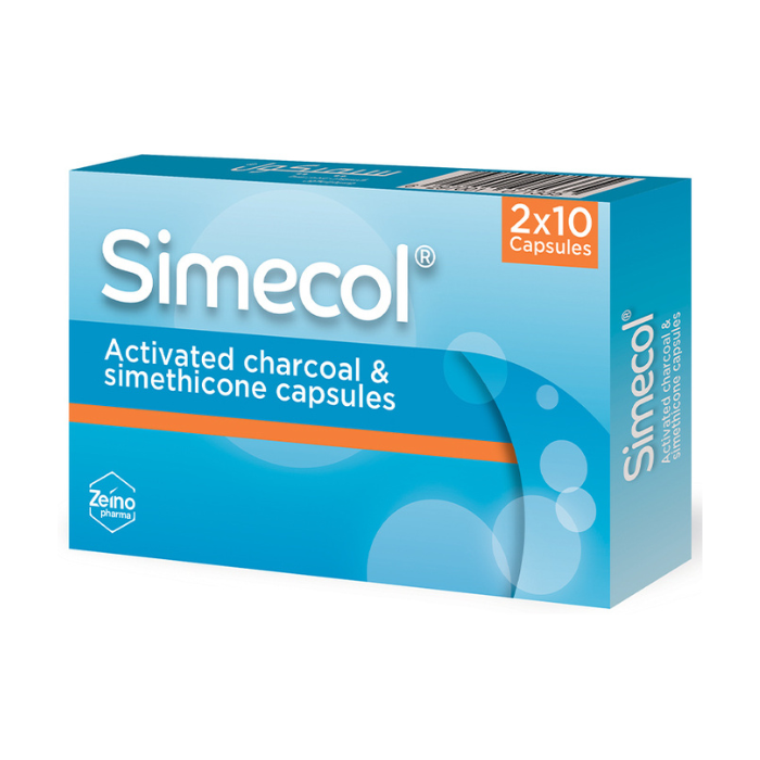 Simecol Hard Gelatin Capsules 20s