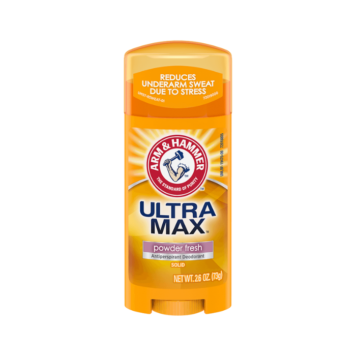 Arm And Hammer Ultra Max Deodorant Stick Powder Fresh 73g