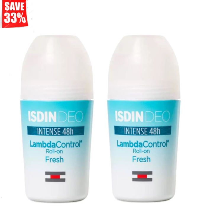 Isdin Lambda Control Fresh Deo Roll On 50ml (2 pcs) 33% Off Promo