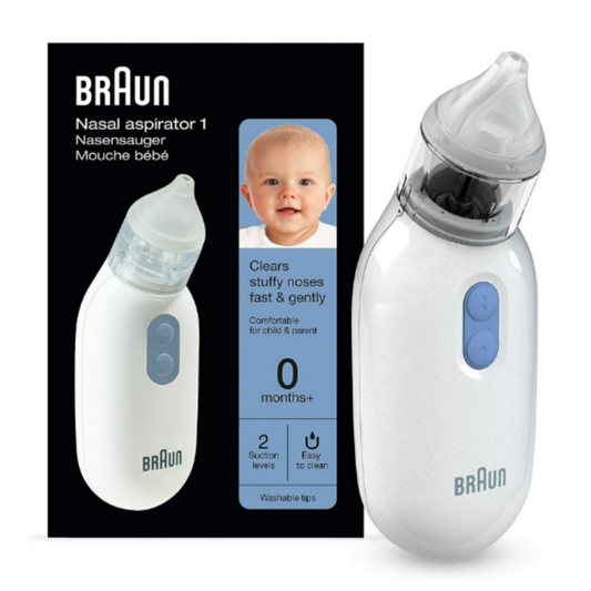 Braun Nasal Aspirator-1 Clears Stuffy Nose Fast BNA100 EU