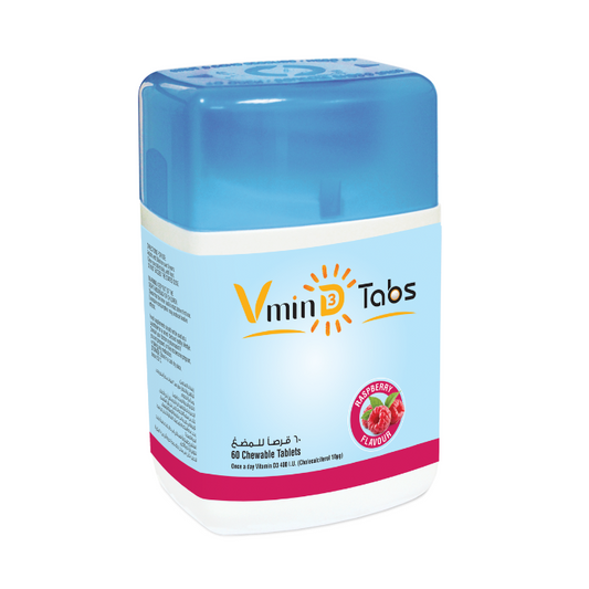 VminD Vitamin D3 400IU Chewable Tab Raspberry Flavour 60s