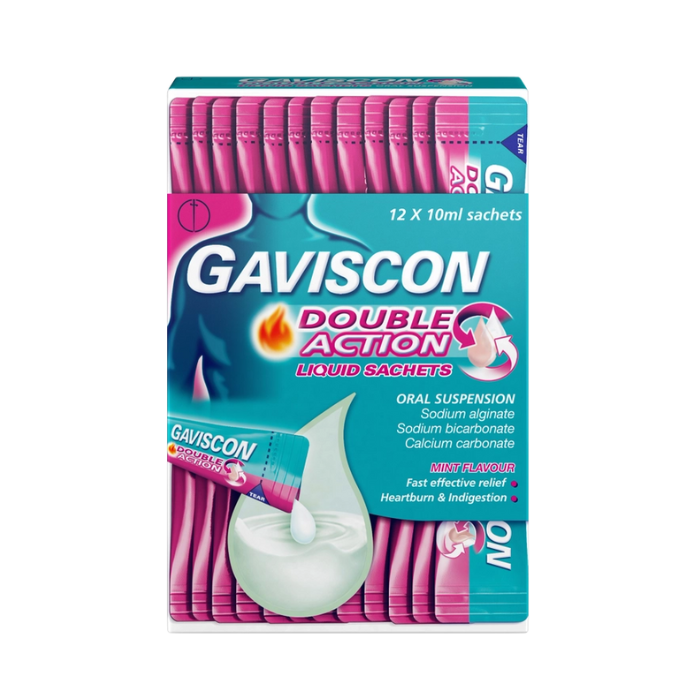 Gaviscon Double Action Liquid Sachet 10ml 12s