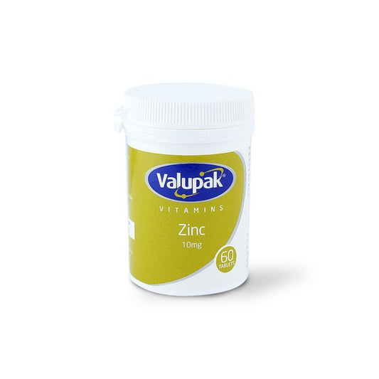 Valupak Vitamins Zinc (10mg), 60 Tablets