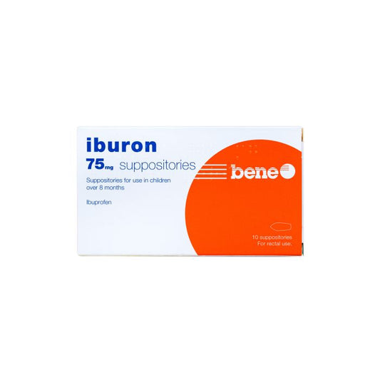 Iburon 75mg Suppositories, 10 Pieces