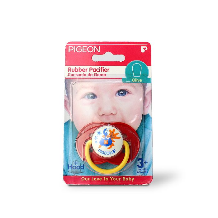 Pigeon Pacifier Rubber 3 + M Olive N860