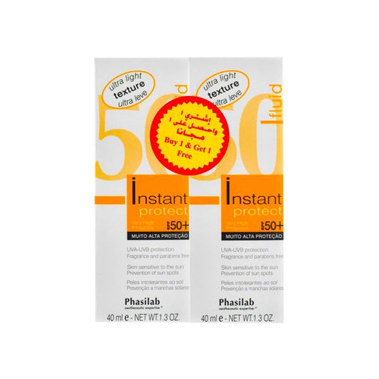 Phasilab Instant Protect Fluid Spf50+, 2 Packs