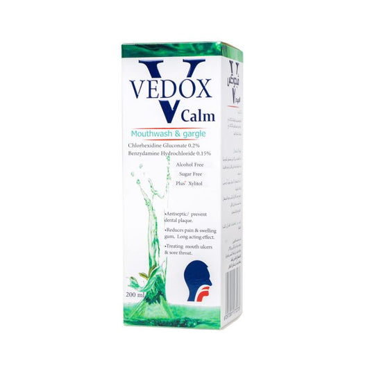 Vedox Calm Mouthwash & Gargle, 200ml