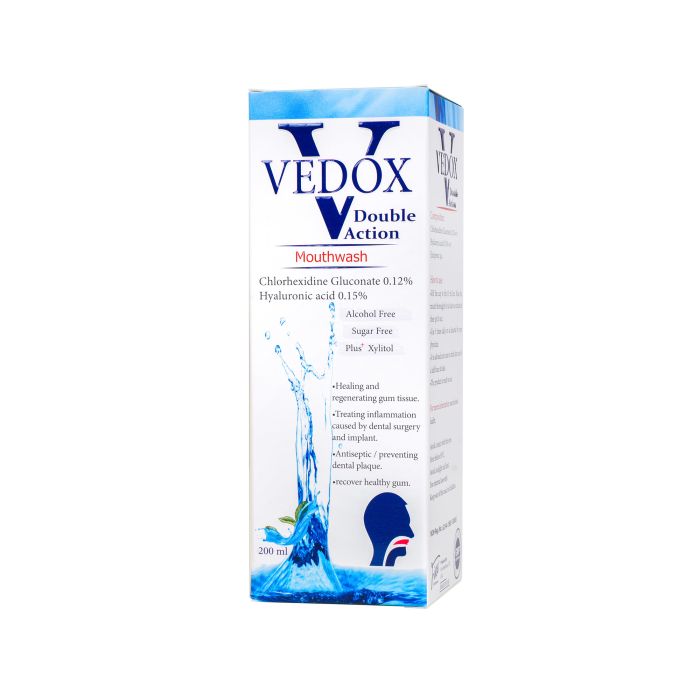 Vedox Double Action Mouthwash, 200ml