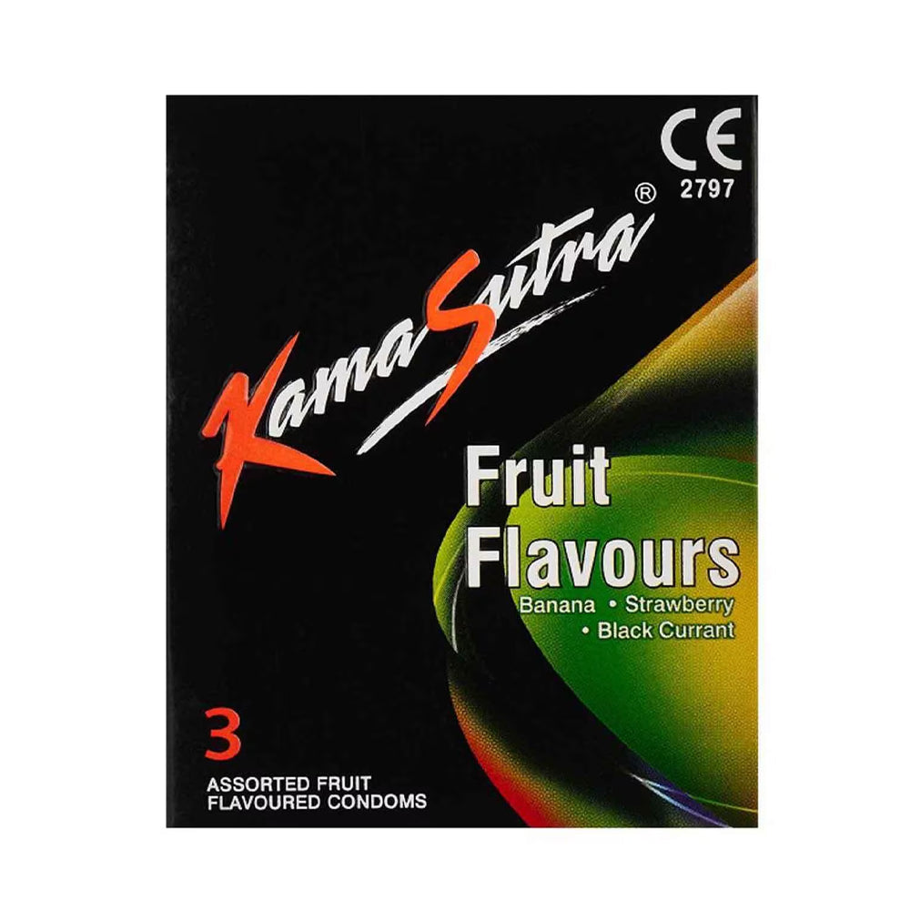 Kamasutra Fruit Flavour Condoms, 3 Pieces