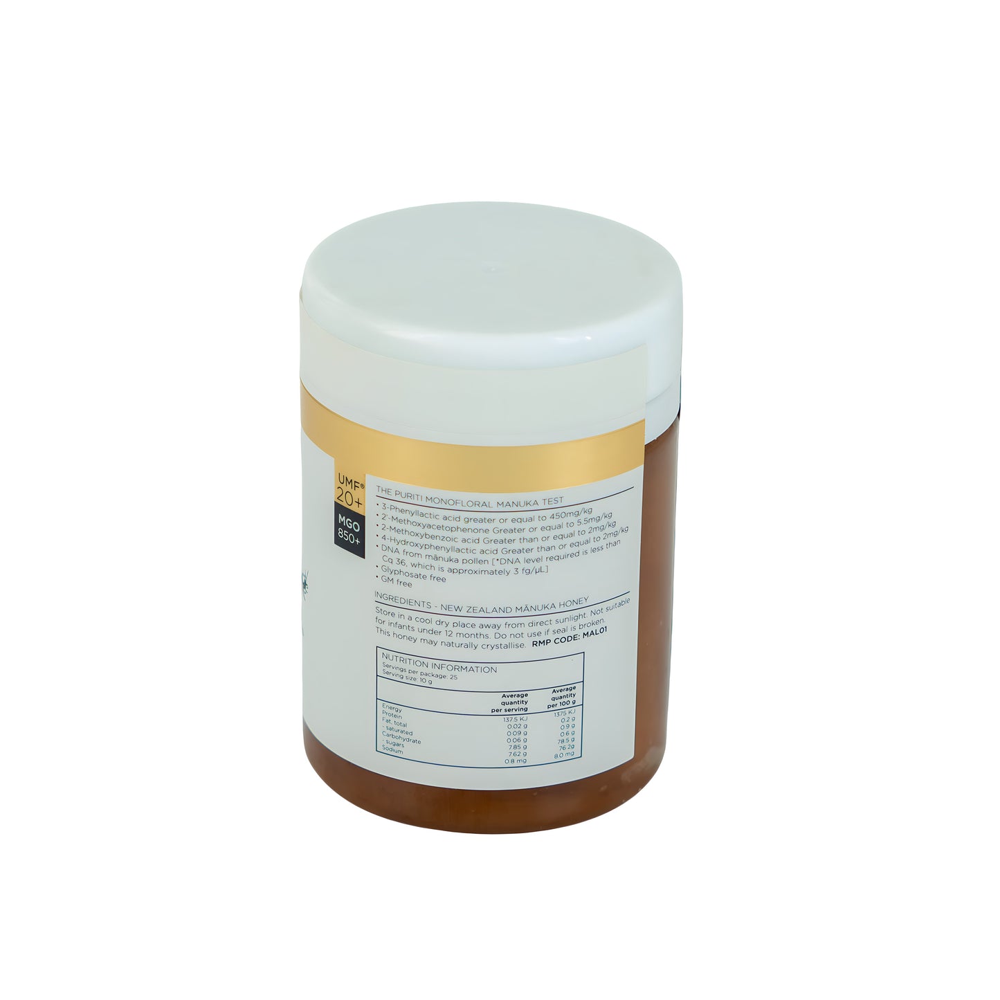 PURITI MANUKA HONEY UMF20+ (850+MGO) 250G