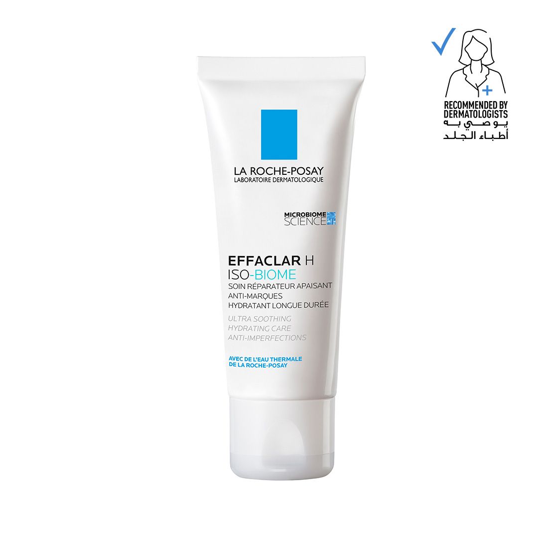 La Roche-Posay Effaclar H Isobiome Moisturizing Cream for oily, and Ccne Prone Skin, 40ml