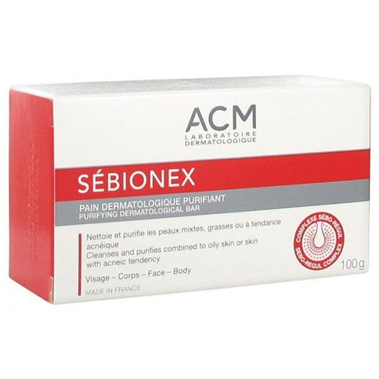 Acm Sebionex Purifying Dermatological Bar, 100g