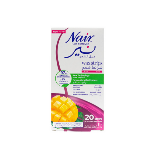 Nair Body Wax Strips Mango 20`s