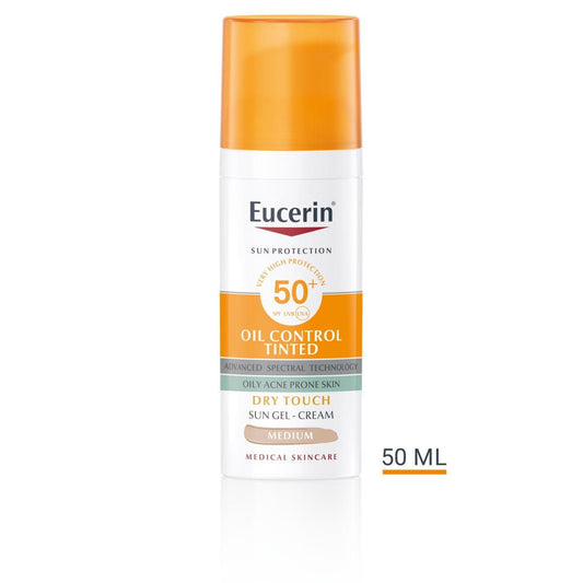 Eucerin Oil Control Tinted Dry Touch Sun Gel Cream, 50ml