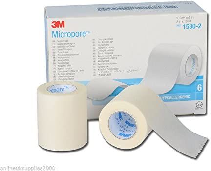 Micropore Surgical Tape (2 Inch x 10 Yards), 6 Pieces