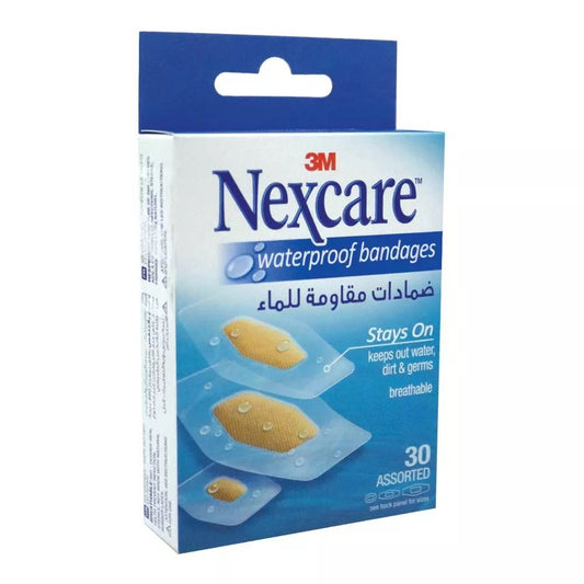 Nexcare Waterproof Assorted Bandages 30 Pieces