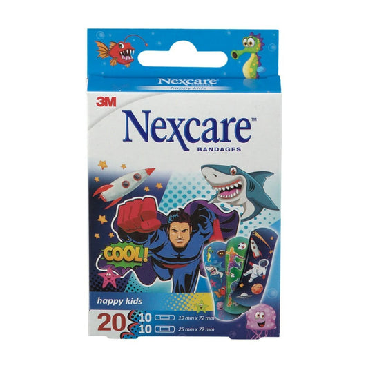 Nexcare Plaster Happy Kids Cool Assorted, 20 Pieces