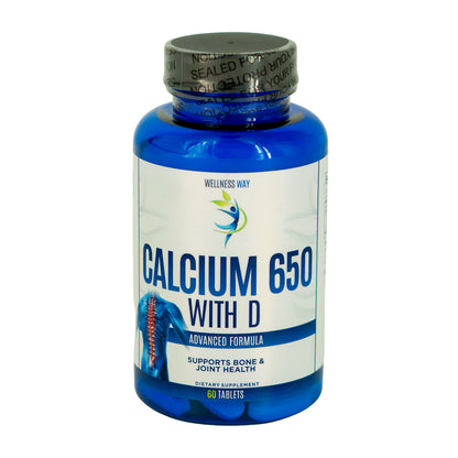 WELLNESS WAY CALCIUM 650 WITH D 60TAB