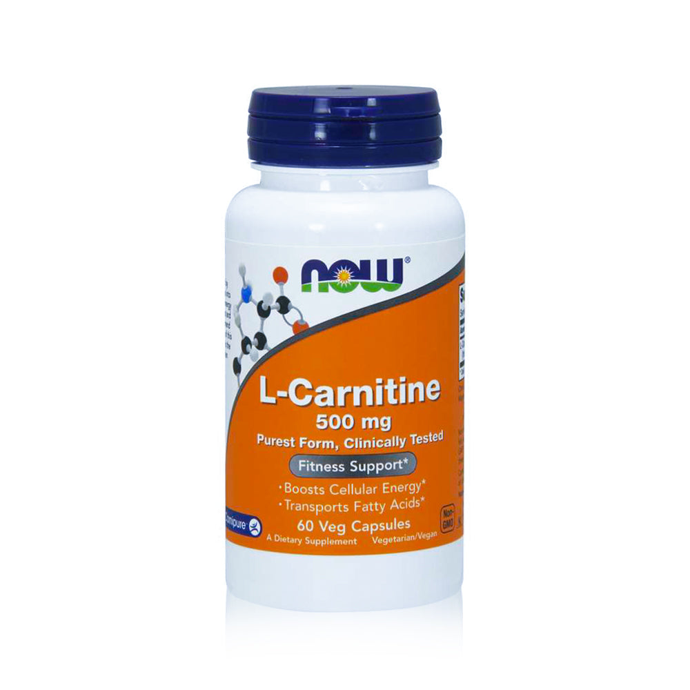 Now L-Carnitine Capsules 500mg, 60 Caps