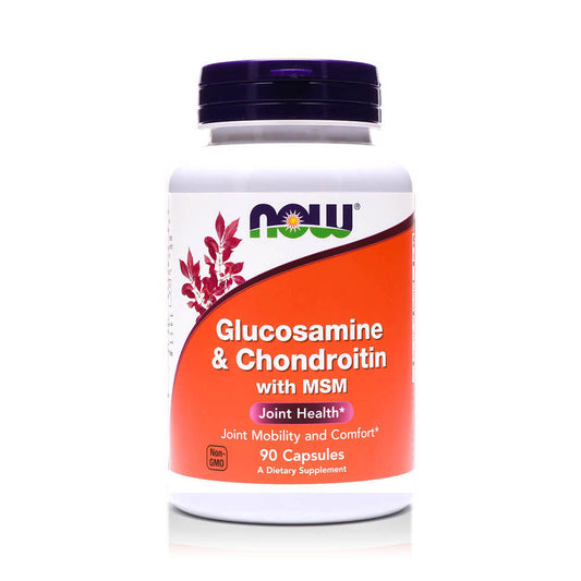 Now Glucosamine & Chondroitin with MSM Capsules, 90 Caps