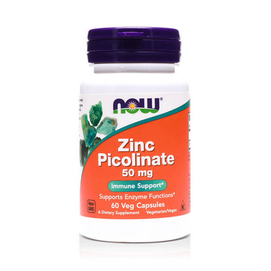 Now Zinc Picolinate 50mg Capsules, 60 Caps